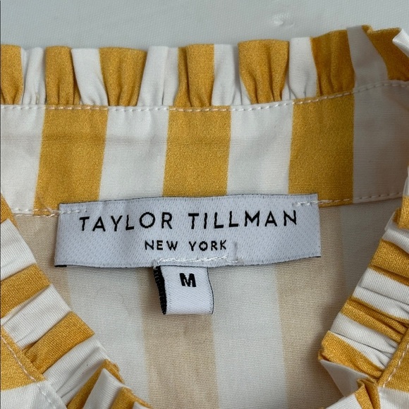 Taylor Tillman Clara Sun Stripe yellow and white stripe blouse - Picture 8 of 10